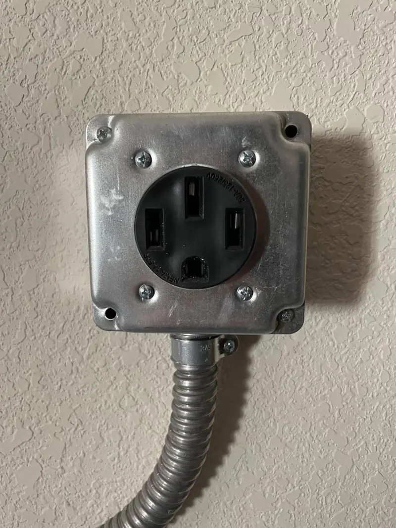 NEMA 14-50 outlet installed for Smart Home Electrical in Rush City